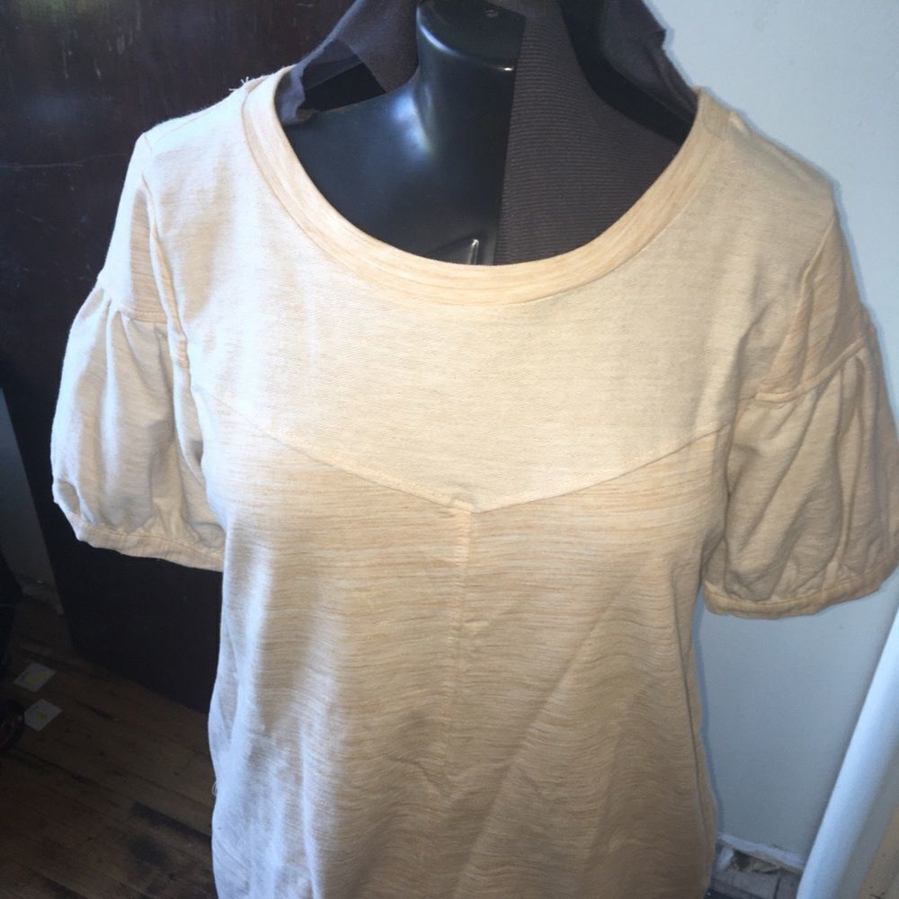 Umgee shirt sleeve cream sweatshirt feminine dress - Picture 2 of 5